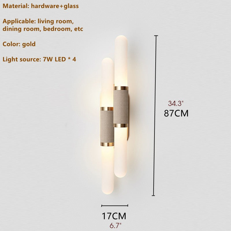 Luxury LED Wall Lamp in a Nordic Style for Dining Room, Restaurant, 2 Lights