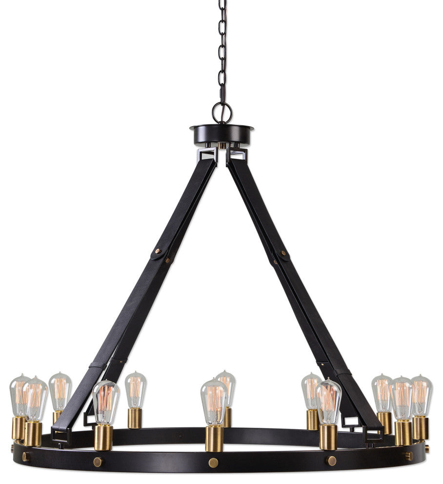 Uttermost Marlow 12 Light 40" Circle Chandelier