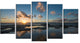 "Sunset at La Perhouse Beach" Canvas Print, 5 Panels