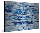 "Blue Snow Storm" Print on Brushed Aluminum, 60"x40"