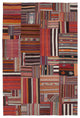 Rug N Carpet - Handmade Oriental 6' 8'' x 9' 11'' Tribal Patchwork Kilim Rug
