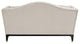 ACME Tayden Loveseat With 4 Pillows, Beige Velvet