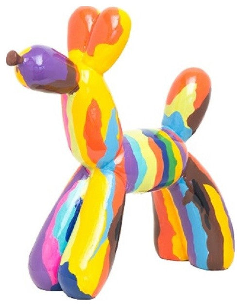 Interior Illusions Plus Graffiti Resin Dog Sculpture - 12" tall
