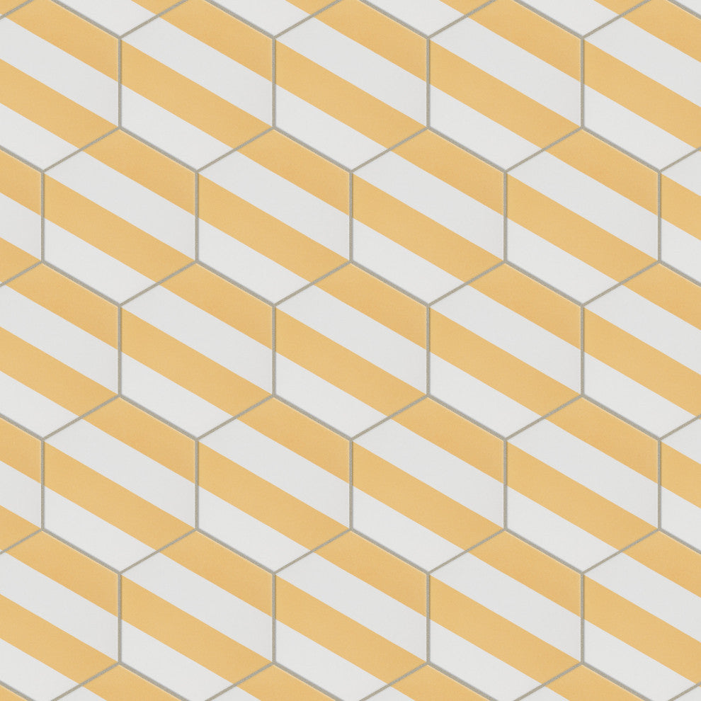 Porto Capri Hex Porcelain Floor and Wall Tile Sample
