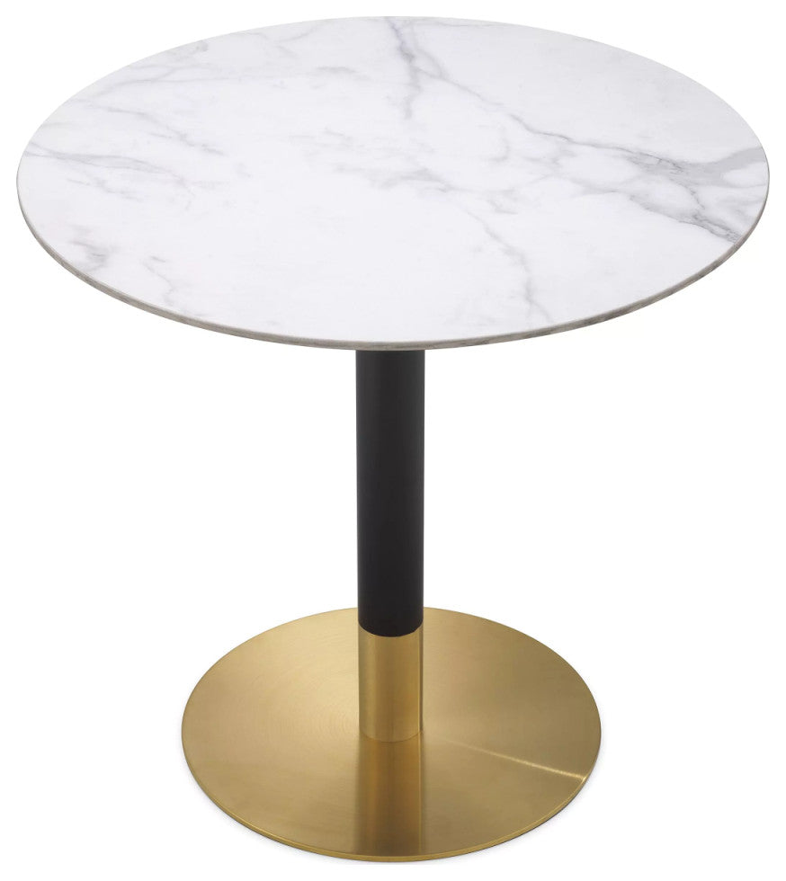 Modern Round Dining Table, Eichholtz Trevor