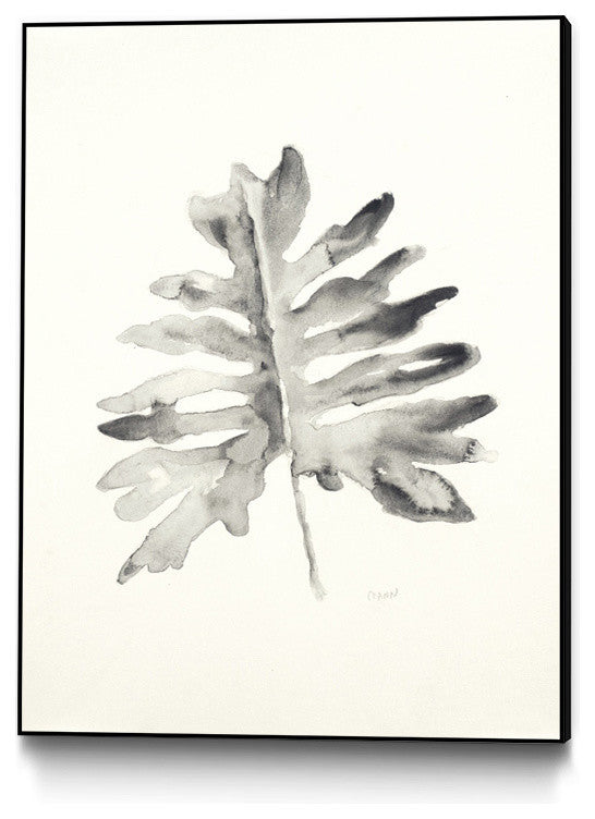 Black & White Palm II Art block Framed Canvas, 22"x28"