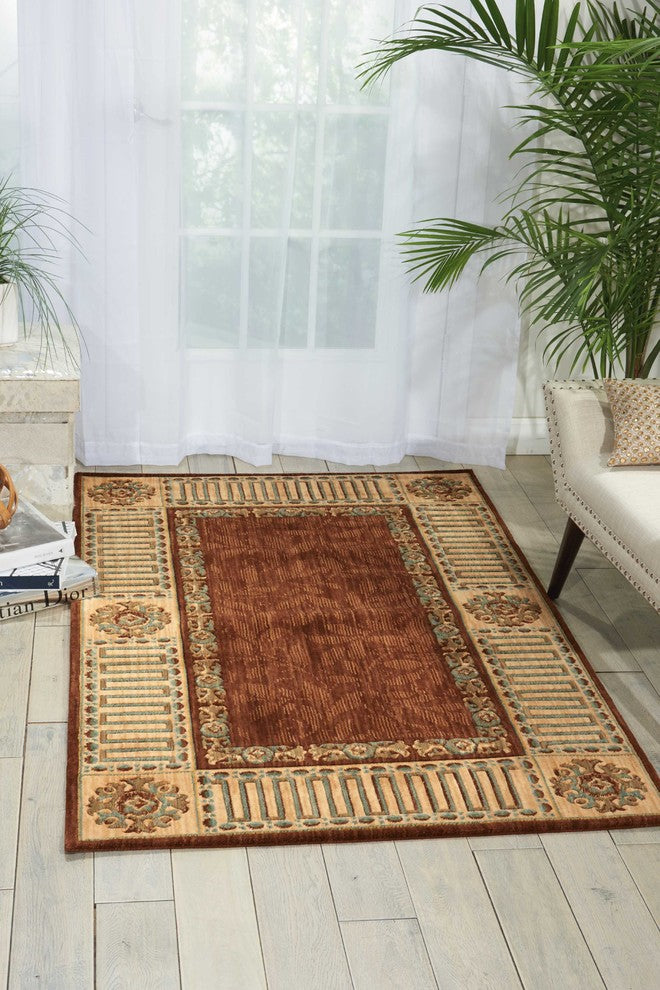 NOURISON VALLENCIERRE BROWN AREA RUG