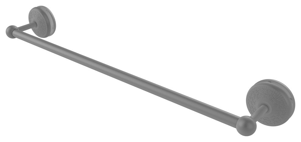 Monte Carlo 24" Shower Door Towel Bar, Matte Gray