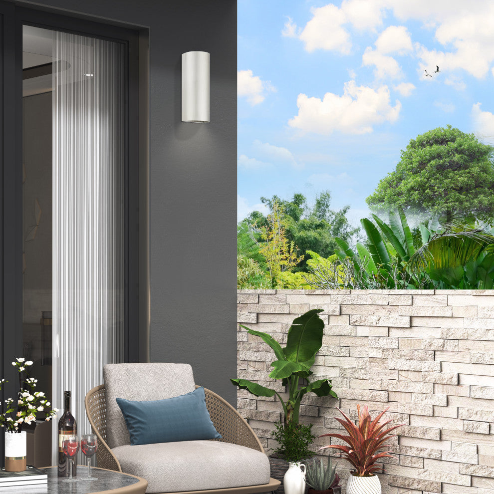 Bond 1 Light Brushed Nickel Outdoor/Indoor  ADA Large Sconce