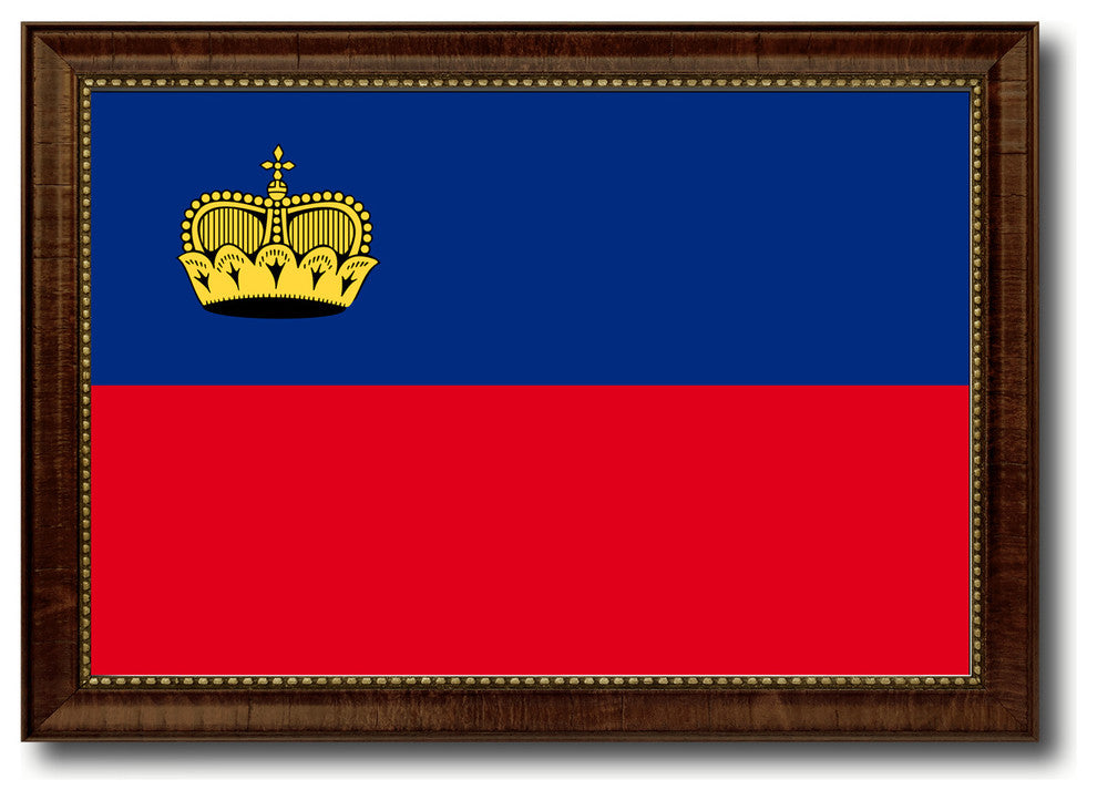Liechtenstein Country Flag Canvas Print, 27"x39"