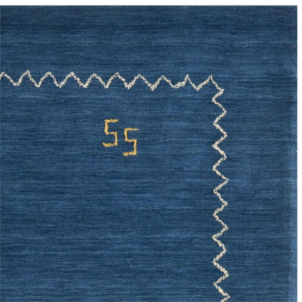 Safavieh Himalaya 8'9" X 12' Hand Loomed Wool Pile Rug in Blue