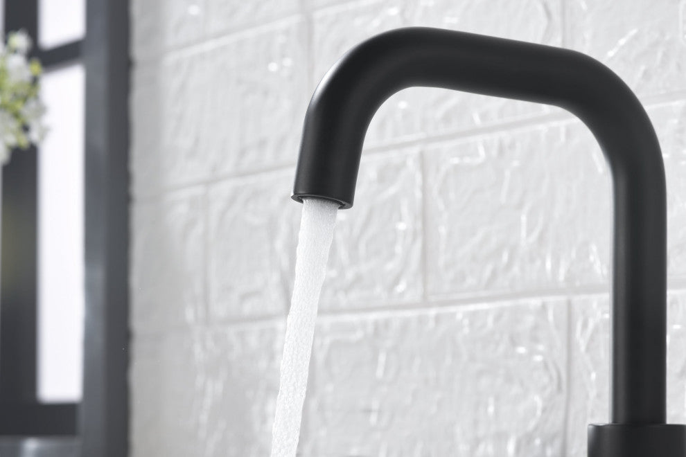 Ultra Faucets UF5700X Two Handle Bathroom Widespread Faucet, Matte Black