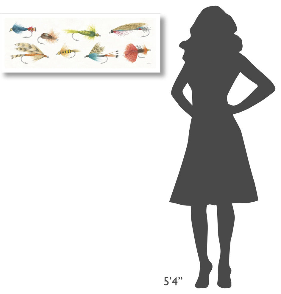 "Gone Fishin XII" Digital Paper Print by Elyse DeNeige, 38"x14"