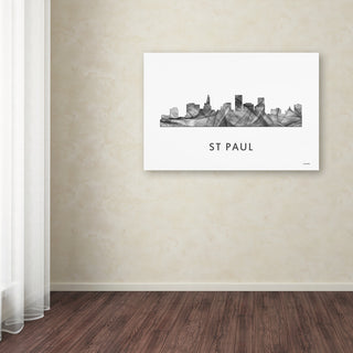 Marlene Watson 'St Paul Minnesota Skyline' Canvas Art, 47x30