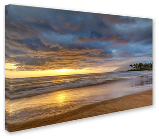 Pierre Leclerc 'Secret Beach Sunset' Canvas Art, 32x22