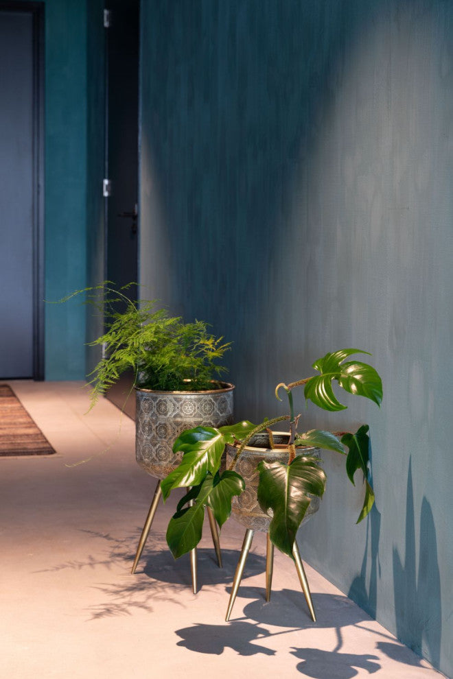 Brass Tripod Plant Stand L | Dutchbone Botanique