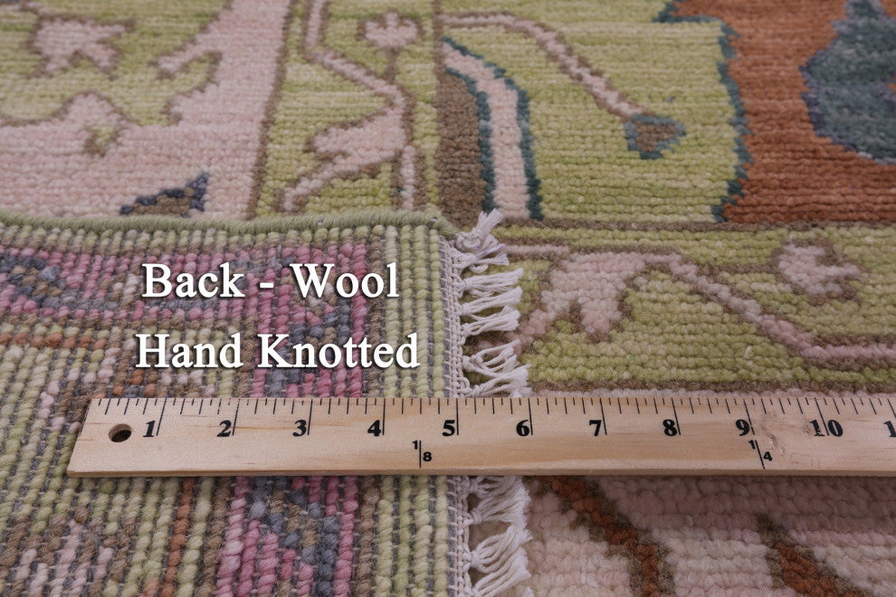 8' 2" X 10' 3" Handmade Turkish Oushak Wool Rug - Q15845