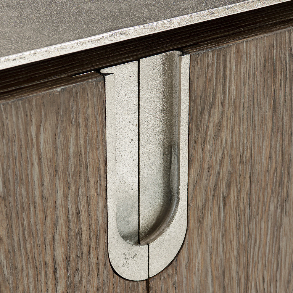 Close-up of hardware/handle area on a white background.