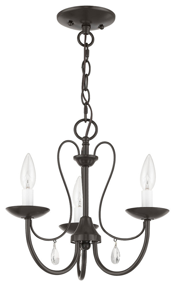 Mirabella 3-Light Chandelier, English Bronze