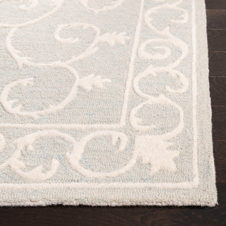 Safavieh Micro-Loop Collection MLP507 Rug, Light Grey/Ivory, 4' X 6'