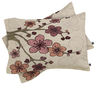 Deny Designs Valentina Ramos Blossom Pillow Shams, King