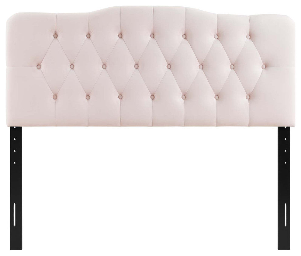 Annabel King Diamond Tufted Performance Velvet Headboard