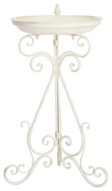 Safavieh Ashlan Bird Bath, Pearl White