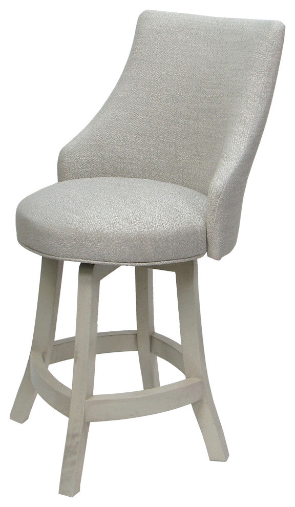 Swivel Wood Counter, Bar, Extra Tall Stool - Bellissima Plus, Williams Stone - Et, 26"