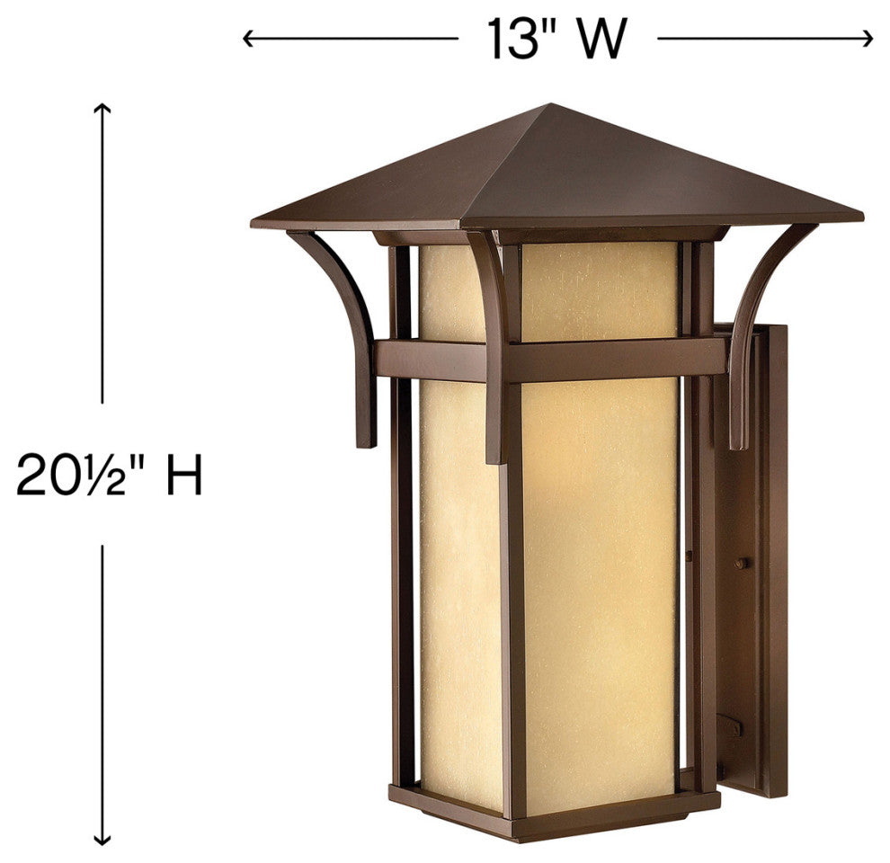 Hinkley Harbor Medium Wall Mount Lantern, Anchor Bronze