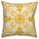 Yellow Tile 16x16 Throw Pillow Cover