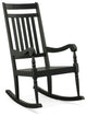 Belmont Outdoor Slat Rocker - Black