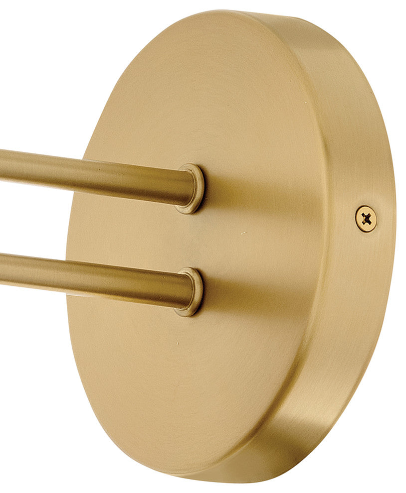 Lark Milo Small Single Light Sconce, Lacquered Brass