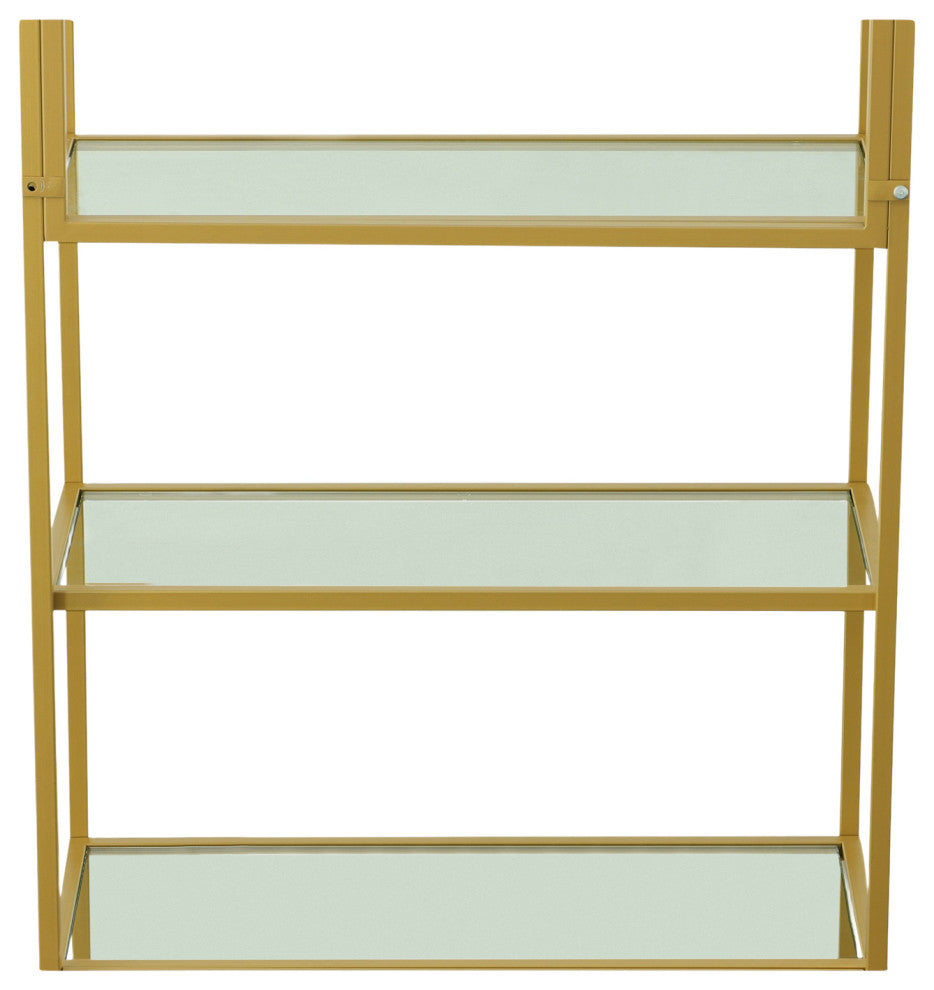 Palmer 5 Tier Glass Shelf Bookcase