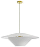 Dainolite PSO-241P-AGB-790 1 Light Pendant, Aged Brass