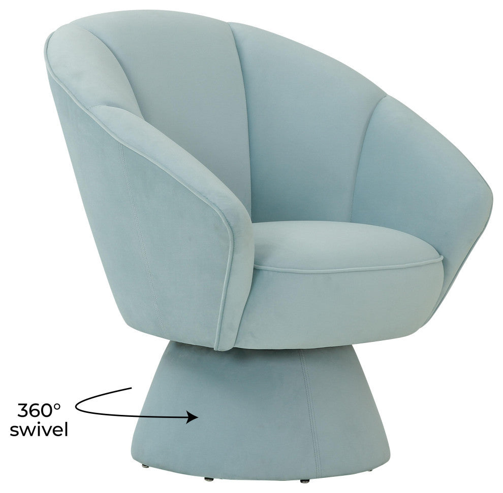 Allora Light Blue Accent Chair - Light Blue