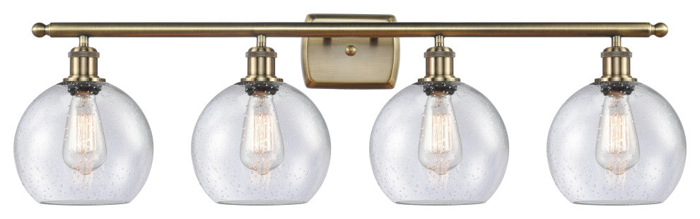 Innovations Lighting 516-4W-AB-G124-8-LED 4 Light 36" Bath Vanity Light