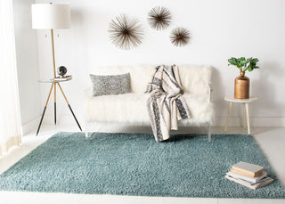 Safavieh August Shag Collection AUG900 Rug, Aqua, 5'3" x 7'6"