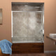 DreamLine Visions 56"-60" Frameless Sliding Tub Door, Clear Glass, Chrome