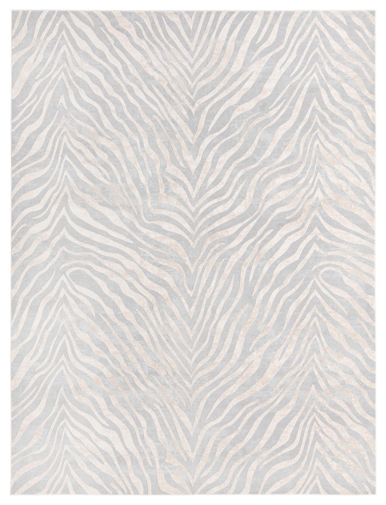 Unique Loom Meghan Finsbury Rug, Gray and Ivory, 9'x12'