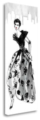 "Fifties Fashion II With Red" By Anne Tavoletti, Giclee on Gallery Wrap Canvas
