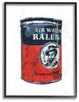 Smoking Tobacco Painted Can Design, 24"x30"