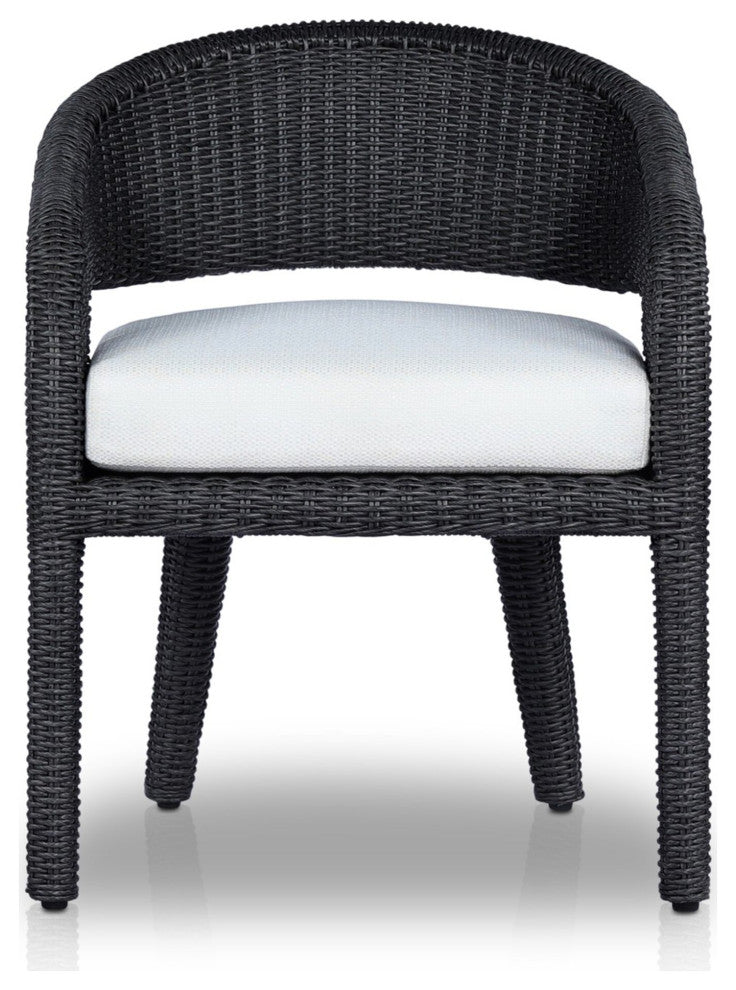 Hawkins Outdoor Dining Chair Vintage Coal, Faye Cream, Matte Taupe