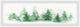 "Hazy Pine Forest" Framed Painting Print, 30x10