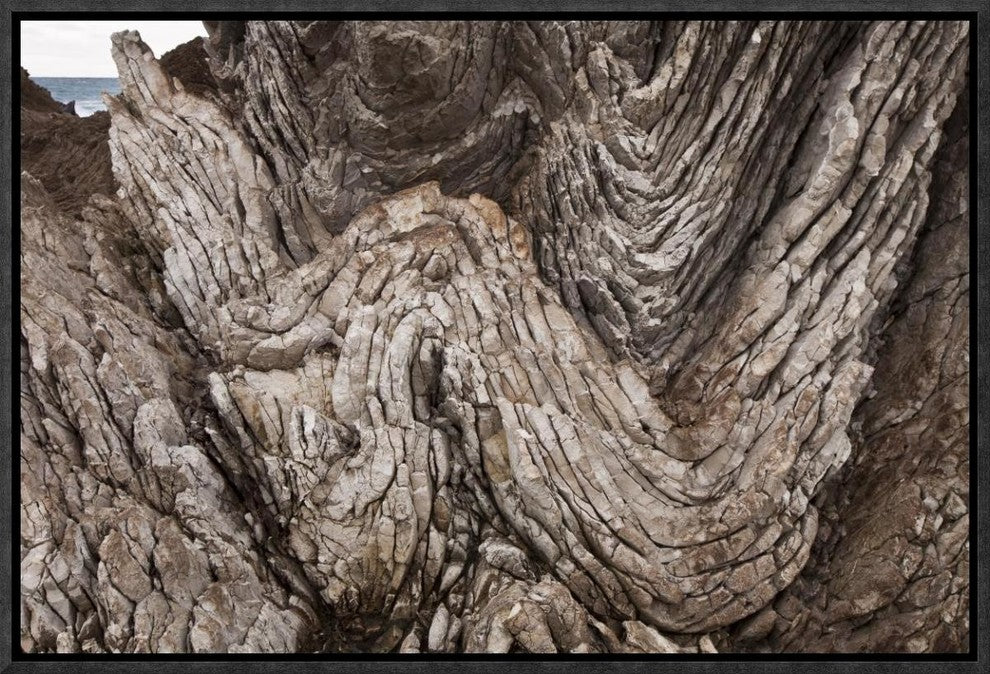 Folded Limestone Layers, Kaikoura, North Canterbury, New Zealand, 18"x12"