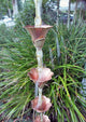 Kanji Cups Rain Chain With Installation Kit, 8'