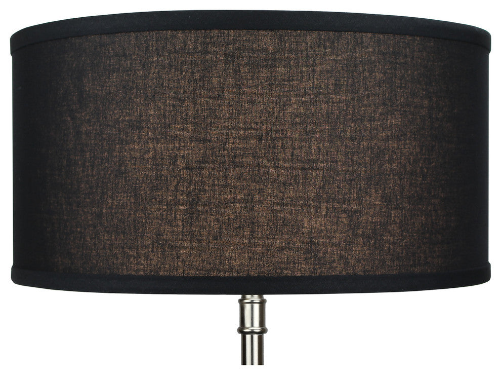 Fenchel Shades, 14"x14"x7" Spider Attachment Drum Lamp Shade, Linen