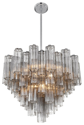 Crystorama Lighting Group ADD-312-SM Addis 12 Light 27"W - Polished Chrome