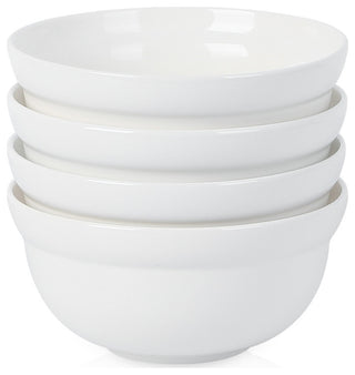 Stone Lain Virtuo Porcelain Bowl Set of 4, White