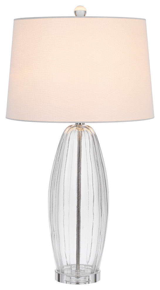 Raisio 30" Height Clear Glass Table Lamp