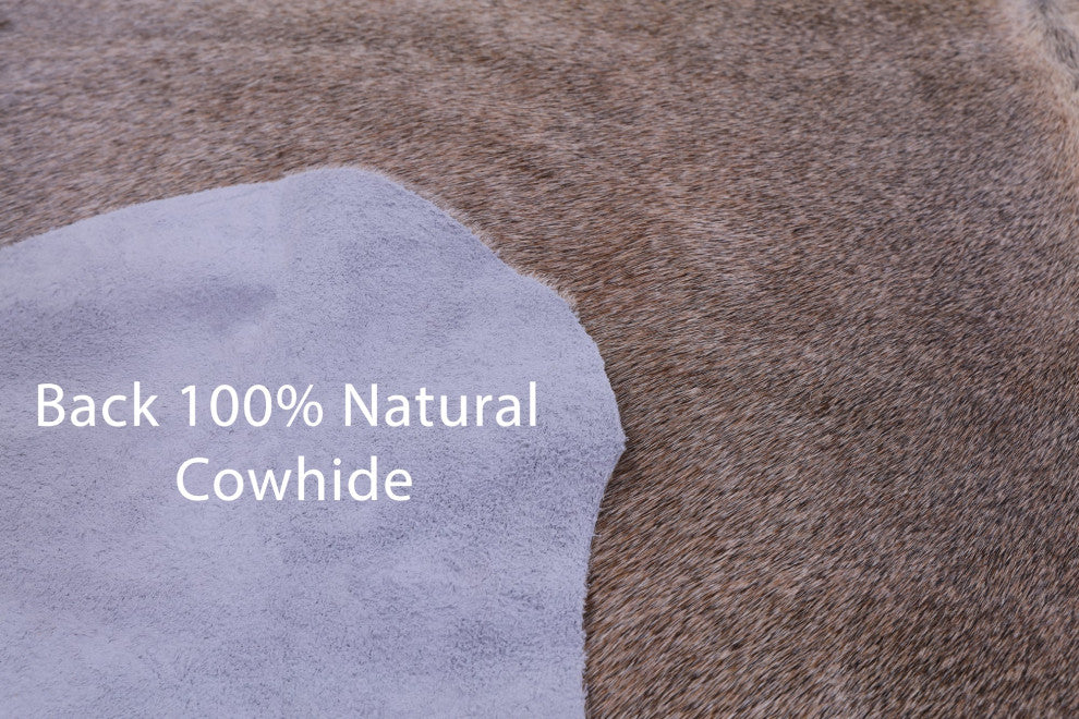 7' 1" X 5' 11" Natural Cowhide Rug C1553